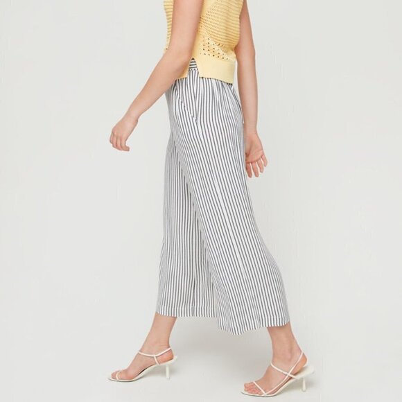 WILFRED | Aritzia Faun Striped Wide-Leg Pant | Sz. S - Picture 3 of 11